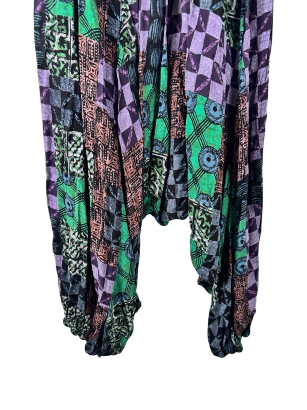Free People Intimately Into The Wild Harem Pants Medium Boho Geometric Dark - Picture 11 of 16
